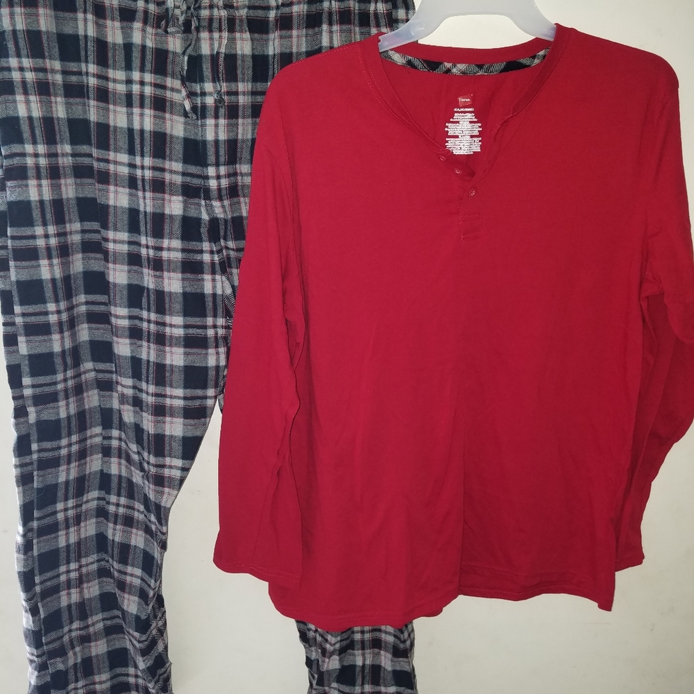Men's XL Hanes 2 pc pajama set